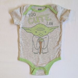 star wars baby yoda graphic short sleeve bodysuit diaper shirt 12 months